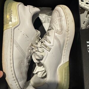 Coach Off-White Sneakers with Cream Accents